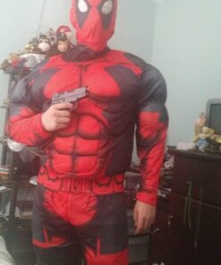 Marvel Rubie's Men's Universe Classic Muscle Chest Deadpool Costume Extra-Large 32 51cqZ82gs8L