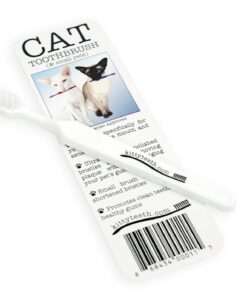 Kittyteeth Made in The USA - Pet Toothbrush Advanced Oral Hygiene Dental Care Low Bristle Profile & Small Brush Head 15 51cqy9oZkIL