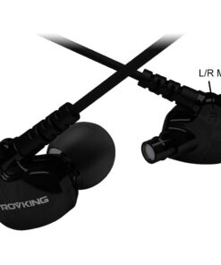 Alternative view of Rovking Sport Headphones Wired Sweatproof, Over Ear Earbuds for Running Gym Workout Exercise Jogging, Stereo in Ear Earphones w Mic, Noise Isolating Earhook Ear Buds for Cell Phone MP3 Laptop Black