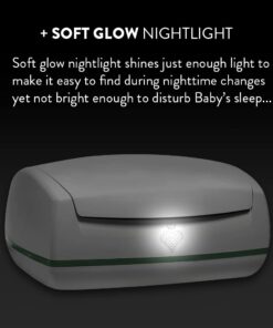 Prince Lionheart Warmies Wipes Warmer Designed for Reusable Cloth Wipes | Soft Glow Nighlight | Includes 1 everFRESH Pillow and 4 Warmies Cloth Wipes Bamboo,Fresh 1 x Warmies Wipes Warmer 31 51cxY3Ocr3L