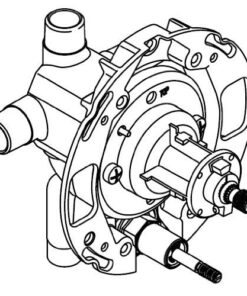 Alternative view of KOHLER 11748-K-NA Rite-Temp 1/2" Pressure-Balancing Valve with Push-Button Diverter, For Showerhead and Handshower Applications