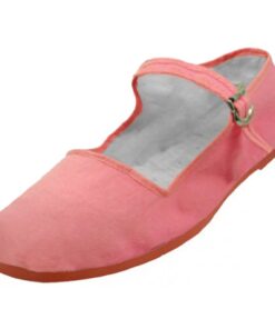 Shoes 18 Womens Cotton China Doll Mary Jane Shoes Ballerina Ballet Flats Shoes 7 114 Pink