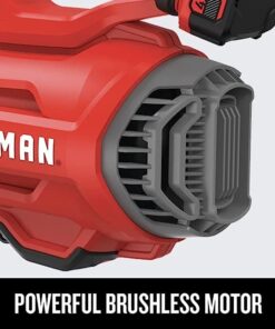 CRAFTSMAN 20V MAX Cordless Leaf Blower, Battery & Charger Included (CMCBL720M1) Red w/4Ah Battery 13 51d8TeQBmAL