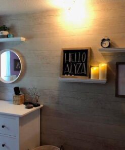 RoomMates York Wallcoverings ZB3347 Wide Wooden Planks Wallpaper, Gray/Black/Off White Gray/Black/Off-White 35 51d9Rd1HngL