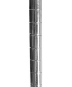 Shelving Inc. 8" d x 30" w Chrome Wire Shelving with 3 Tier Shelves, Weight Capacity 800lbs Per Shelf 8" d x 30" w x 34" h 9 51dADdXIBsL