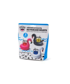 Alternative view of BigMouth Inc. Inflatable Bird Pool Cupholder Floats, 3-pack includes Pink Flamingo and Black and White Swans , Multi-Colour