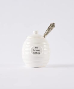 Mud Pie Honey Pot Serving Set, 4x3, White 25 51dFWMma6iS