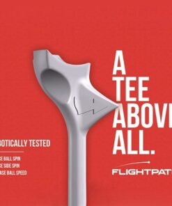 FLIGHTPATH Premium Golf Tees - Durable Plastic Golf Tees Designed to Enhance Golf Shot Distance & Precision - Robotically Tested to Reduce Ball Spin - USGA Approved Golf Equipment (Pack of 8) 3.25" 18 51dGkM9sMML