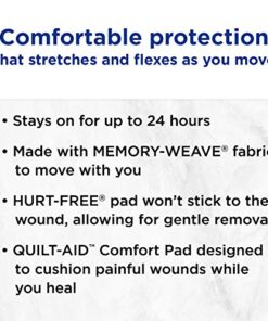 JOHNSON & JOHNSON 5685 Flexible Fabric Extra Large Adhesive Bandages, 1 1/4-Inch x 4-Inch , 10/Box 14 51dHAeHke8L