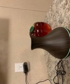 OliveTech Aroma Essential Oil Diffuser, 400ml Ultrasonic Cool Mist Humidifier with Waterless Auto Shut-Off and Cleaning Kit for Home, Yoga, Office, Spa, Bedroom, Baby Room - Wood Grain A-dark Wood 74 51dIxZSWUL