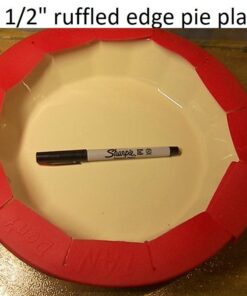 Talisman Designs Baking Pie Crust Shield Protector Cover for Edges of Pie - 8-inch to 11.5-inch Adjustable Silicone Baking Accessory for Making the Perfect Pie | Set of 1 Red Pie Shield - Set of 1 38 51dMS2cvSPL