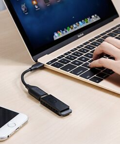 Anker USB-C to USB 3.1 Adapter, USB-C Male to USB-A Female, Uses USB OTG Technology, Compatible with Samsung Galaxy Note 8, S8 S8+ S9, iPad Pro 2018, Nexus 6P 5X, LG V20 G5 and More Upgrade_Black 30 51dOskafnL