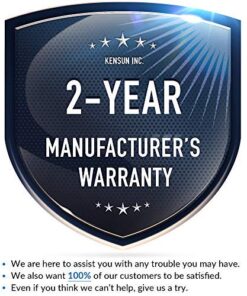 Kensun AC/DC Digital Tire Inflator for Car 12V DC and Home 110V AC Rapid Performance Portable Air Compressor Pump for Car, Bicycle, Motorcycle, Basketball and Others 38 51dP9lWLIQL