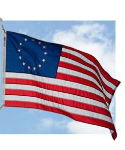 Made in USA Flags Co. - 13-Star Betsy Ross Flag Made in USA- All Weather American Flag with Fade-Resistant SolarMax Nylon, Embroidered Stars & Sewn Stripes - Premium Quality, Durable 3x5 ft Flag 23 51dQTwKvHIL
