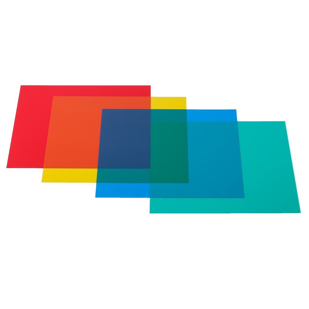 Neewer 12x12inches/30x30centimeters 4-Color Correction Gels Light Filter Transparent Film Sheet for Flash Strobe: Red Yellow Green Blue 3 Neewer 12x12inches/30x30centimeters 4-Color Correction Gels Light Filter Transparent Film Sheet for Flash Strobe: Red Yellow Green Blue - Image 3