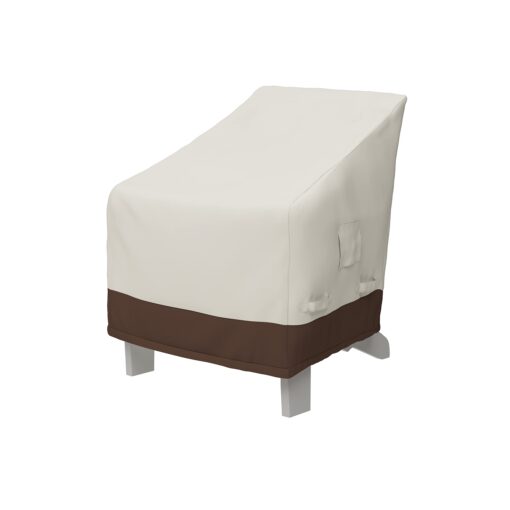 Amazon Basics Adirondack-Chair Outdoor Patio Furniture Cover, Beige / Tan 1-Pack Adirondack Chair