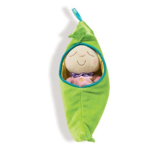 Manhattan Toy Snuggle Pod Sweet Pea First Baby Doll with Cozy Sleep Sack for Ages 6 Months and Up