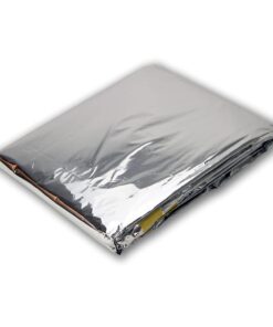 Grizzly Gear Emergency Survival Mylar Thermal 2 Person Sleeping Bag - Accommodates 2 Adults - 64" X 87" 1 Pack 12 51dUFM7h1QL