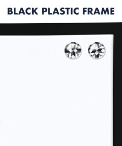 Quartet Combination Magnetic Whiteboard & Corkboard, 17" x 23", Combo Dry Erase White Board & Cork Board, Curved Frame, Message Board, Black Frame (41723-BK) 17" x 23" Combo (Black Curved Frame) 27 51dUuKUquL