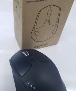 Logitech M720 Triathlon Multi-Device Wireless Mouse, Bluetooth, USB Unifying Receiver, 1000 DPI, 8 Buttons, 2-Year Battery, Compatible with Laptop, PC, Mac, iPadOS - Black 51 51dVqRKmnML