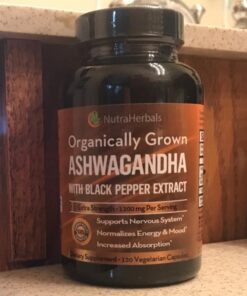 NUTRAHERBALS Ashwagandha Supplement Made with Premium Ashwaganda Root Powder 1200mg with Black Pepper Extract for Increased Absorption - 120 Vegi Capsules 23 51dVqWBM1YL