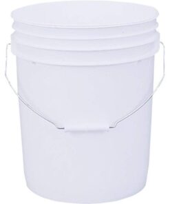 LEAKTITE 5GLSKD 5-Gallon lon White Plastic Pail