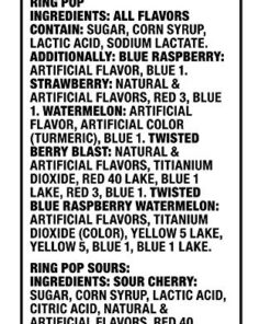 Ring Pop Bulk holiday Candy Lollipop Variety Party Pack - 20 Count(Pack of 1) Lollipops Assorted Flavors - Candy For Birthdays, Party Favors, Stocking Stuffers, & holiday Gift Exchanges 20 Count Bag 37 51detRv bL