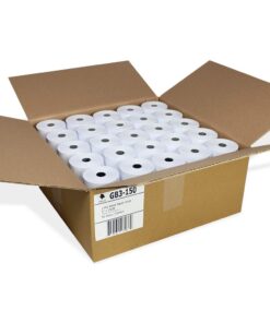 Alternative view of (50) Gorilla Supply 3 x 150 1-Ply Bond Receipt Paper Rolls, Kitchen Printer Paper, Pos Cash Register REQ Ribbon Erc30/34/38 Star SP700 TMU200 SRP275, BPA Free, 50 rolls