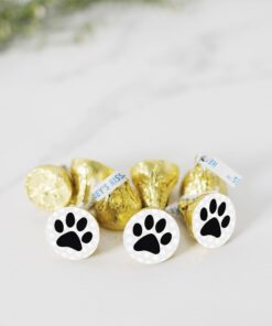 Andaz Press Chocolate Drop Labels Stickers, Birthday, Cat Dog Animal Paw Print, 216-Pack, for Kisses Party Favors, Gifts, Decorations 9 51dpWfCggIL