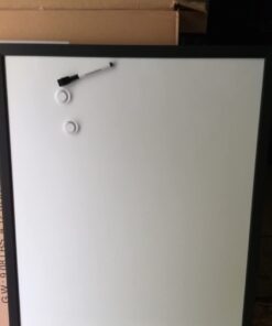 Amazon Basics Magnetic Dry Erase White Board, 35 x 23-Inch Whiteboard - Black Wooden Frame 23"x35" Magnetic, Wood Frame 36 51dxwG qMSL