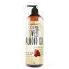 Molivera Organics Sweet Almond Oil 16 fl oz. 100% Pure and Natural, Cold Pressed Moisturizer for Skin and Hair 16 Fl Oz (Pack of 1)