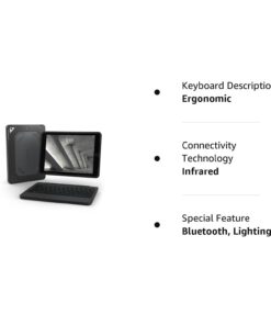 ZAGG Rugged Book Detachable Case and Magnetic-Hinged Keyboard for iPad Air, iPad Air 2, & iPad 9.7 inch, - Multi-Device Bluetooth Pairing, Backlit Keyboard - USB-C to USB-C Cable Included (Black) 16 51e2IUqAw0L