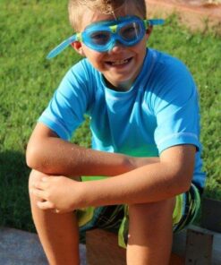 Aquasphere SEAL Kids (Ages 3+) Swim Goggles, Made in ITALY - Wide Vision, Comfort, E-Z Adjust, Anti Scratch & Fog, Leak Free Clear Lens / Aqua 23 51e8Lfvo3pL