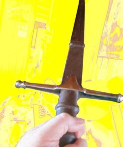 Whetstone Cutlery William Wallace Medieval Sword with Sheath, Silver, 8.75''x 41.625'' x 2.25'' 39 51e9gcRVmL