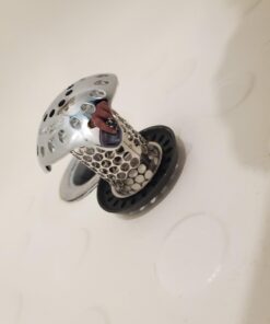 TubShroom Ultra Revolutionary Bath Tub Drain Protector Hair Catcher/Strainer/Snare Stainless Steel, 1-Pack, Silver Stainless Single 41 51e9iSxpsVL