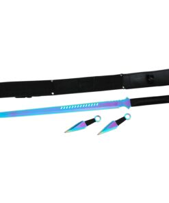 Alternative view of Fantasy Sword & Two Throwing Knives Rainbow