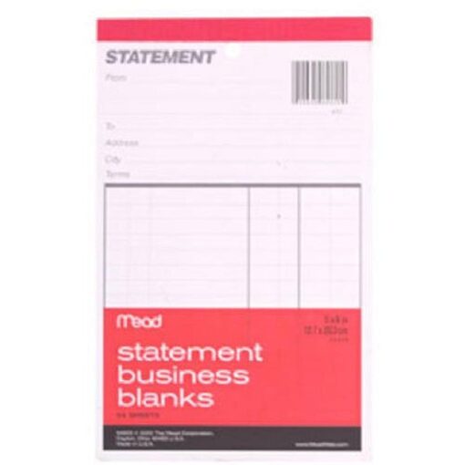 Mead Statement Business Blanks, 1 Notebook, 54 Sheets (64900)