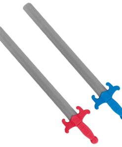 Liberty Imports 2 PCS Giant Foam Swords, Large 1:1 Scale Strong Toy Weapons, Kids Medieval Warrior Knights Pretend Play Safe Fighting Set - Red vs Blue (30 Inches) 11 51eBzyiLowL