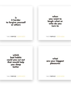 TableTopics Happiness - 135 Conversation Cards, Game for Family Night, Get Togethers - Perfect to Lighten The Mood and Enjoy Each Others Time and Company While Playing a Fun Game 8 51eD7ge8UbL