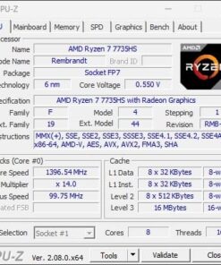 PELADN HA-4 Mini Gaming PC, AMD Ryzen 7 Mini PC Ryzen 7 7735HS Processor(8C/16T,Up to 4.75Hz), DDR5-4800 32GB RAM 512GB PCIe4.0 SSD. Triple 4K@60Hz Output, 2.5Gbps LAN/Wi-Fi6/BT5.2, USB-C & RGB. 22 51eEM83HzCL