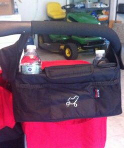 Britax Stroller Organizer with Insulated Cup Holders | Large Center Compartment with Magnetic Closure + 3 Outer Pockets + Folds with Stroller, No Removal Needed Black 34 51eHweRakCL