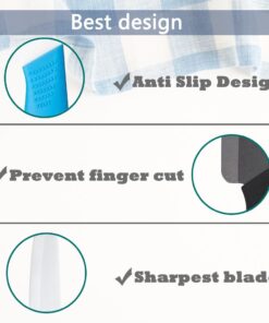 WACOOL Ceramic Knife Set 3-Piece (Includes 6-inch Chef's Knife, 5-inch Utility Knife and 4-inch Fruit Paring Knife), with 3 Knife Sheaths for Each Blade (Black Blade) Black Hand 22 51eIRPAhgML