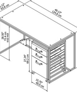 Bush Furniture Office Suite Desk with Mobile File Cabinet 8 51eJaFPeSxL
