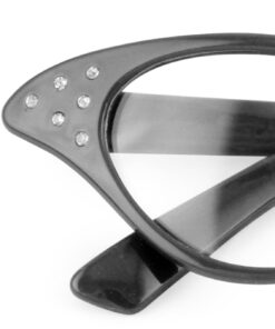 Hip Hop 50's Shop Cat Eye Rhinestone Glasses for Women 50s Retro Fashion Costume Party Black Clear 23 51eKjfTAclL
