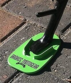 KiWAV Motorcycle Kickstand Pad Plate Support Accessory - Black - Soft Ground, Grass, Hot Pavement, Outdoor Parking, Anti Sinking 33 51eLb2cXLL