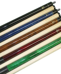 Set of Aska 2-Piece Pool Cue Sticks LEC, 58-Inches Long Assembled, Canadian Hard Rock Maple, 5/16x18 Joint, Hard Long Lasting Glued On Tip Set of 5 Cues 8 51eOxqa6QL