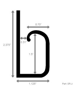 Electriduct Large J Channel Cable Raceway Self Adhesive Desk Cord Organizer and Wire Manager for Computer, Gaming and Entertainment Centers - Black - 48" (4 Feet) Large 48" Raceway 1 37 51eVGTtVQTL 1