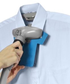 SALAV GS45-DJ Professional Upright Garment Steamer with Roll Wheels, Retractable Power Cord, Multi-Function Extra Wide Hanger, Foot Pedal Step On Control, Hanger Clips, Pants Press, Fabric Brush, & Mini Ironing Paddle, 1500 watts, Silver 28 51ealTUfJ8L