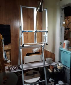 Bob Ross 2-in-1 Studio Easel - As Seen on Netflix Metal Easel Four Legged Tabletop Easel - White 21 51edCyM3d9L