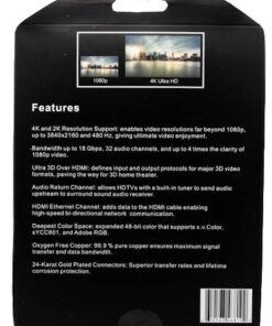 Alternative view of Fusion4k High Speed 4K HDMI Cable (4K @ 60Hz) - Professional Series (3 Feet) 3 Feet